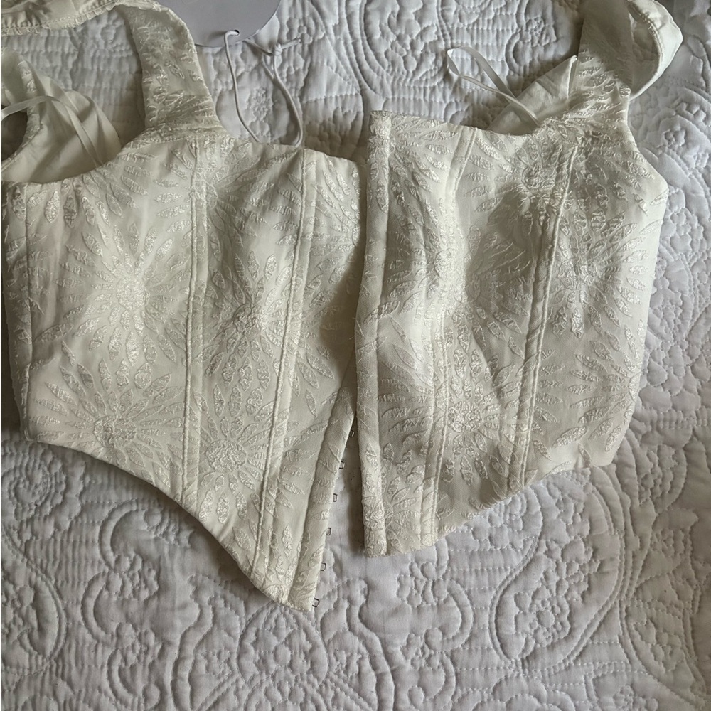 Princess Polly Cream Crop Top
